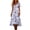 Purple, variant on Women's Summer V Neck Short Sleeve Vintage Floral Print Dress Loose Fit Flowy A Line Beach Dress for Beach Vacations and Casual Daily Wear