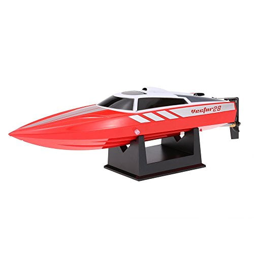 Only Work In The Water FMT Radio Remote Controlled 2.4GHz High Speed 30km//h Electric RC Boat for Pools Bathtubs Lakes Best Gifts for Kids and Adults Red