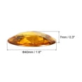 thumbnail image 2 of Unique Bargains 40mm Flat Back Round Acrylic Rhinestones, 50 Pack Plastic Circle Gems for Jewelry Making Costume, Yellow, 2 of 6
