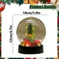 thumbnail image 3 of Christmas Snow Globes, Lighted Decorations Snow Globes Lantern, Santa Christmas Table Decorations LED Crackle Glass Ball for Living Room Fireplace Tabletop,Home Décor & Gift, 3 of 7