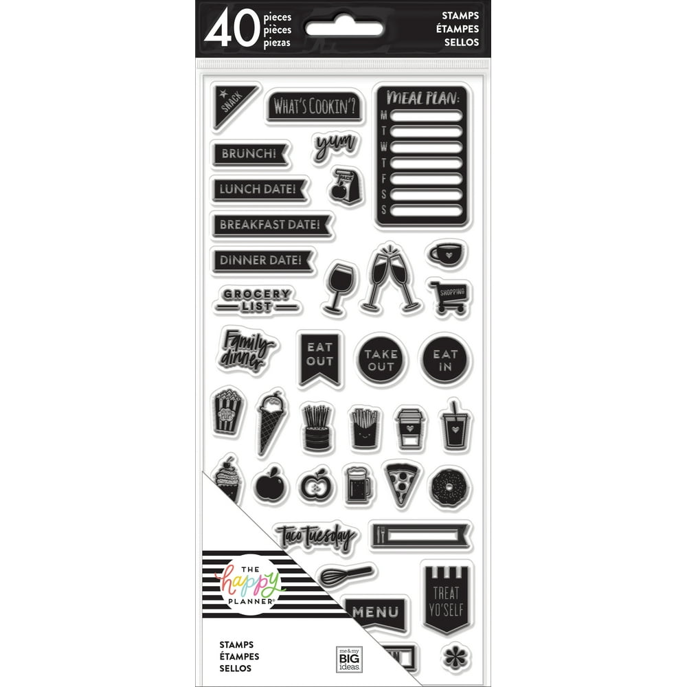 Happy Planner Clear Stamps Meal Planning