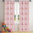 thumbnail image 5 of Blackout Kids Curtains,Pink Cow Milk Pattern Childrens Insulated Curtains Set Of 2,Bedroom Essentials,Toddler Room Decor 42x84in(106x213cm), 5 of 5