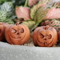 thumbnail image 5 of 20 Pcs Mini Pumpkin Figurines for Halloween Decor, Resin Miniature Pumpkins Crafts with Grimace Designs for Fall Tabletop Desk Party Favors and Fairy Garden Accessories, 5 of 9