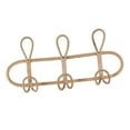 thumbnail image 4 of Rack Clothes Hooks Creative Simple Hanging Home Organization Hook Door Hanger Rattan Weaved for Porch Door Entryway Living Room 3 Hooks, 4 of 9