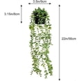 thumbnail image 2 of JASGARDE 2Pcs Hanging Fake Plants, Artificial Decor Faux Potted Eucalyptus Plants for Boho Bathroom Home Office Desk Wall Shelf Bookcase Accessories Decor Indoor, 2 of 5
