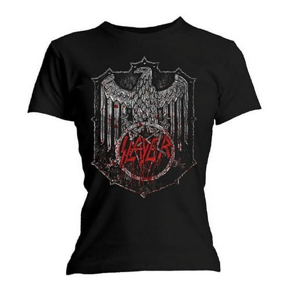 Slayer Ladies T-Shirt: Bloody Shield (Large)