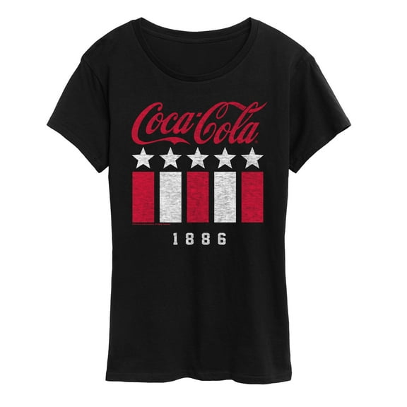 Coca-Cola - 1886 Stars Stripes - Womens Short Sleeve Graphic T-Shirt