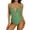 Green, variant on Alove Women Deep V Monokini Tie Back Swimsuit Sexy Bathing Suit 1 Piece