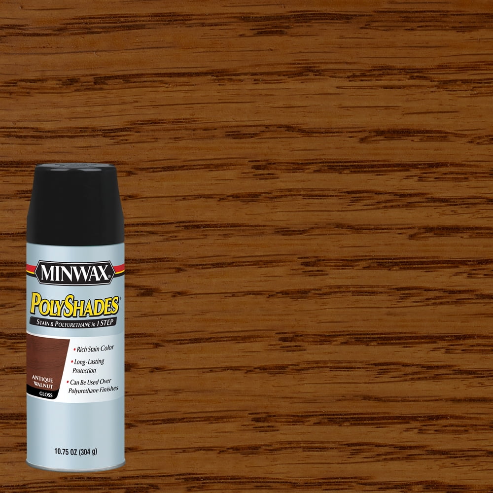 Minwax® PolyShades® Aerosol Antique Walnut, Gloss, 10.75Oz Walmart