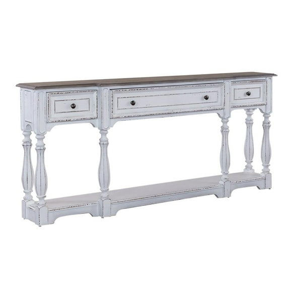 Magnolia Manor 72 Inch Hall Console Table in White