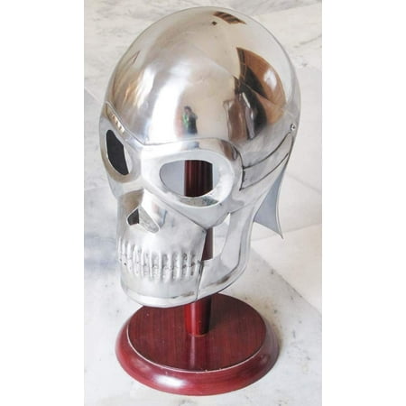 Medieval Armor Skeleton Helmet Skull Helm Roman Greek Knight Spartan Crusader Without Helmet Stand by Thor Instruments