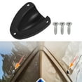thumbnail image 2 of Unique Bargains 1 Pair 2.48"x2.28"x0.94" Marine Boat Transducer Wire Cable Cover Clam Shell Vent Wire Cover Black S, 2 of 7