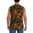 thumbnail image 4 of Bixox Men's Daisies Printed Shirt Sleeveless Fitness Tank Top-Small, 4 of 7