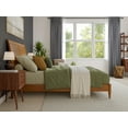 thumbnail image 5 of AFI Valencia Queen Solid Wood Low Profile Sleigh Platform Bed, Light Toffee, 5 of 13