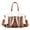 Brown, variant on ShunXiQin Clear Tote Bags for Women with Adjustable Straps Crossbody Bag Handbag Purse for Travel Work Sport