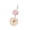 Pink, variant on Stainless SteelB1adeVegetable Peeler with Keychain Multipurpose Kitchen Tool