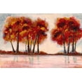 thumbnail image 2 of Charest, Doris 32x23 Black Ornate Wood Framed with Double Matting Museum Art Print Titled - Fall Foliage 2, 2 of 4
