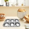 thumbnail image 5 of Disposable Muffin Tins 6-Cup, Standard Size Foil Muffin Pans, Aluminum Cupcake Tin for Baking, To-Go Trays for Bake Sales, Parties, Holidays, 10 Pcs, 9.84x1.46", 5 of 7