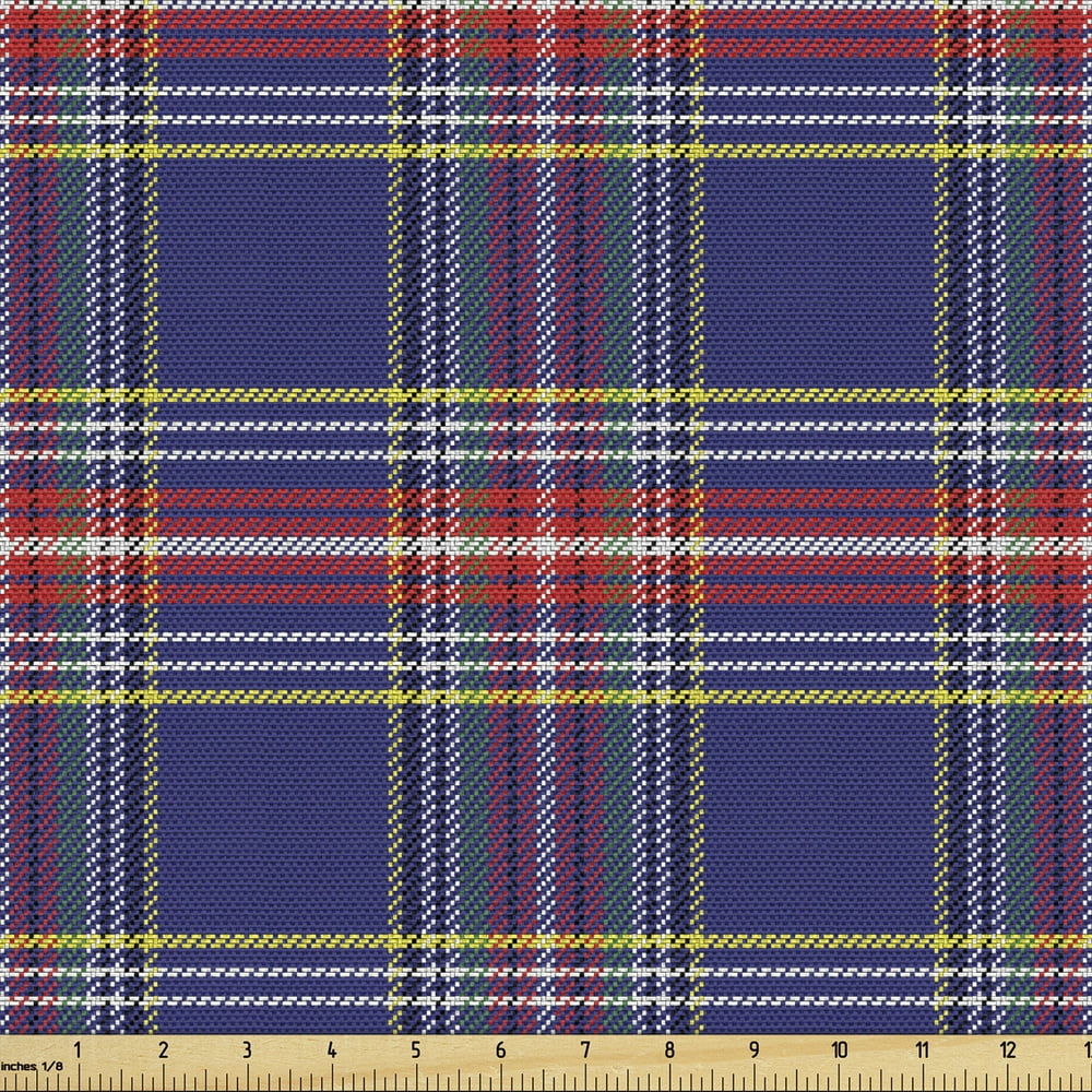 Plaid Upholstery Fabric by the Yard Old Fashioned Scottish Tartan
