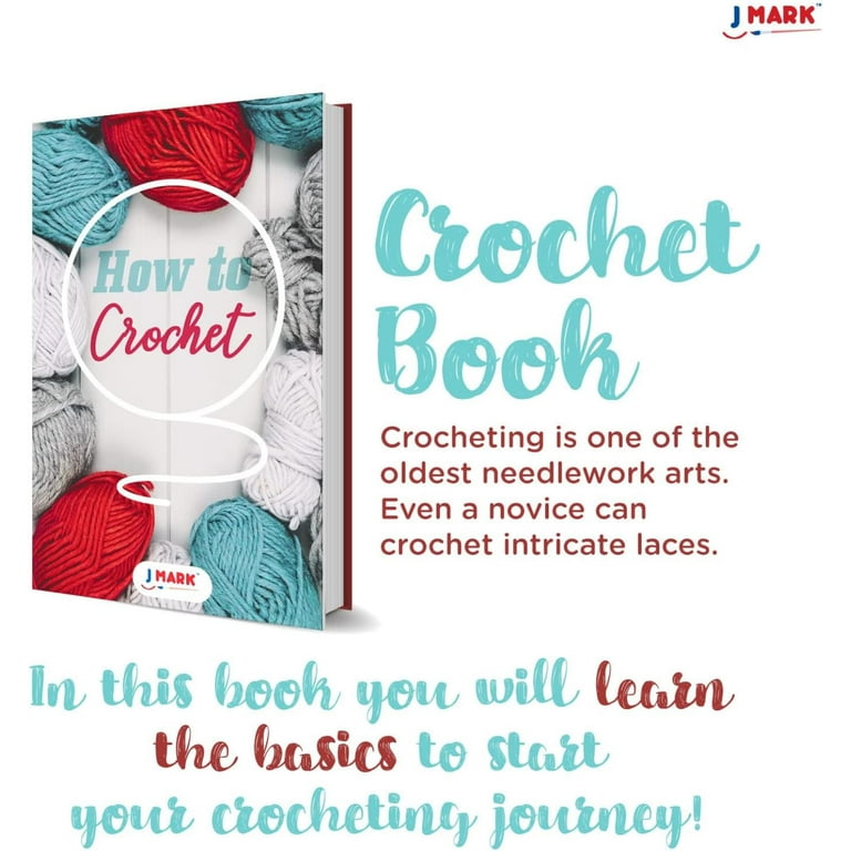 J MARK Beginner Crochet Kit for Adults and Kids – Complete Crocheting Set  with Yarn and Accessories