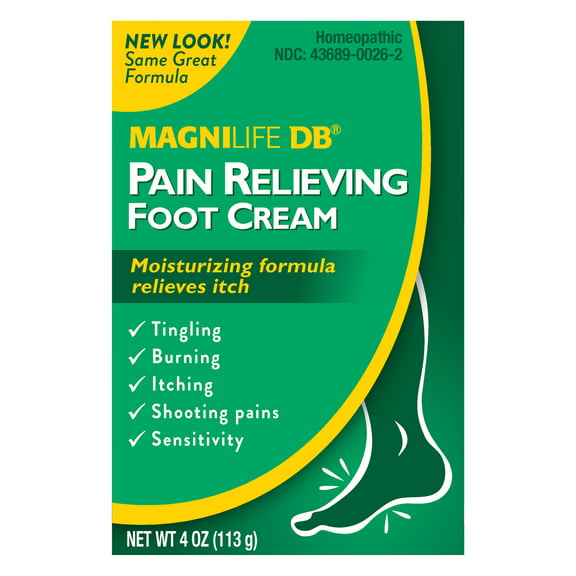 MagniLife DB Diabetes Pain Relieving Foot Cream for Burning and Tingling, 4 oz