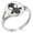 Silver, variant on Stainless Steel Biohazard Gas Mask Minimalist Oval Top Polished Statement Signet Ring