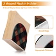 thumbnail image 5 of Yayeee Napkin Holder for Table Kitchen Paper Tissue Organization, Red Tartan Pattern, 5 of 8