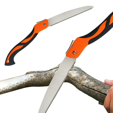 

Hot Sale! Wofeyda Folding Hand Saw 9.8 Inch Pruning Camping Saw Triple Cut Teeth Tree Saw For Tree Wood Cutting Trimming Steel Ergonomic Handle