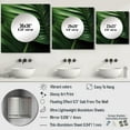 thumbnail image 4 of Designart "Embracing Exotic Palmscape In Emerald Hues I" Palms & Palm Trees Square Mirror For Wall Decor - Large Green Square Mirror Printed Wall Decor - Traditional Square Living Room Mirror, 4 of 5