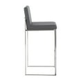 thumbnail image 5 of LumiSource Fuji High Back 30" Fixed-Height Barstool - Set of 3, 5 of 6
