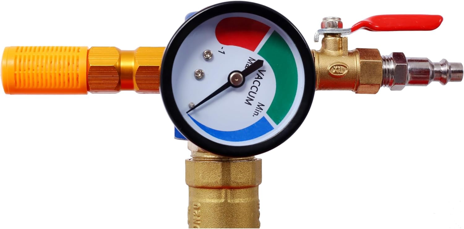 24L Oil Extractor - Portable Air Pneumatic Waste Oil Garage Extractor Drain Draine Tank Professional Fluid Evacuator, Integrated Level Gauge, Use with Oil, Transmission Fluid and Anti-F