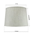 thumbnail image 2 of 12x14x10" SLIP UNO FITTER Textured Oatmeal Drum Shade, 2 of 8