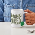 thumbnail image 4 of CafePress - Oregon Born & Raised - 15 oz Ceramic Large White Novelty Mug, 4 of 6