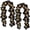 Yellow-Led, variant on 2 Pcs Total length 13.12Ft Black Leaf Garland with Yellow Lights, Halloween Artificial Hanging Fall Floral Vine, Thanksgiving Decor for Home Wedding Party