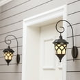 thumbnail image 2 of LuxenHome Set of 2 Solar Powered Outdoor Wall Light Sconces, 2 of 10