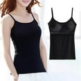 thumbnail image 6 of Valcatch 3-pack Women's Built-in Bra Padded Camisole, Adjustable Spaghetti Strap Soft Cotton Yoga Tank Tops for Daily Wear, 6 of 9