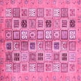 thumbnail image 1 of Ahgly Company Indoor Square Abstract Pink Modern Area Rugs, 6' Square, 1 of 4
