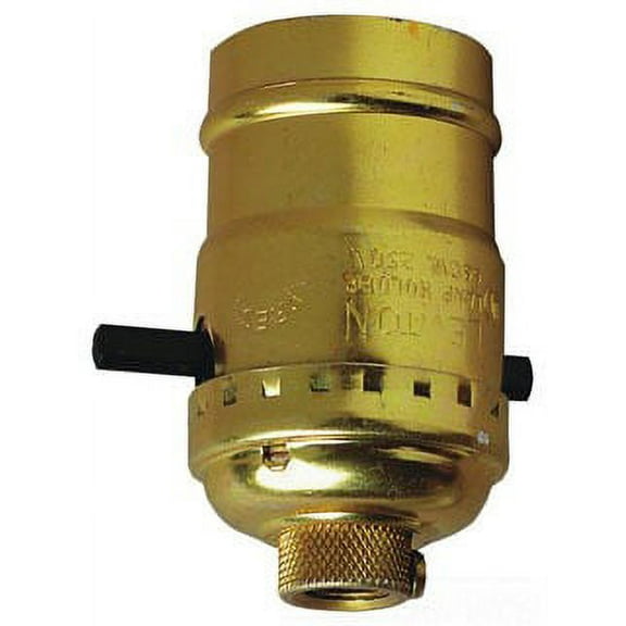 Westinghouse 22011 - Brite Gilt Push-Thru Socket with Set Screw