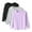 A, variant on dazeni 3 Pack Girls' Long Sleeve Tees Soft Modal Crew Neck T Shirs Loose Casual Solid Color Undershirts Pullover Tops