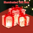 thumbnail image 4 of Cajas Navideñas Regalo Juego 3 Iluminadas para Fiestas en Casa, 4 of 9