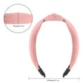 thumbnail image 2 of 9 Pack Knotted Headbands for Women Girls, Wide Plain Turban Headband Fashion Cross Knot Hair Bands with Solid Colors, 2 of 7