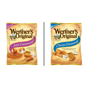 Werther's Original Soft Caramel Candy 4.51 oz & Werther's Original Chewy Caramel Candy 5 oz
