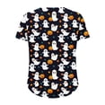 thumbnail image 5 of Women's Plus Halloween Short Sleeve T-Shirt Summer Fall Crewneck Pumpkin Printed Graphic Tee Tops M-5XL, 5 of 6