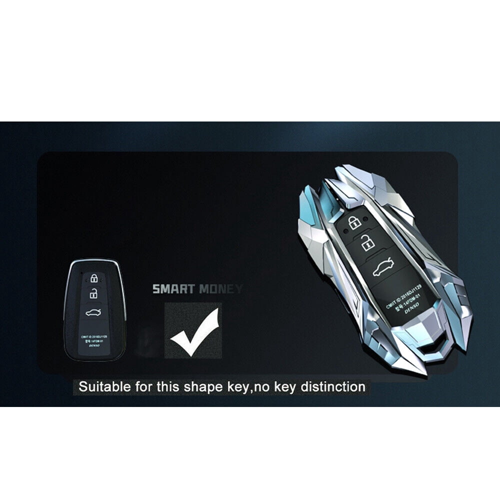 Metal Remote Key Fob Cover For Toyota Camry RAV4 CHR Prius Corolla RAV4 Keychain
