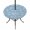 Sky Blue, White, Blue, variant on Round Outdoor Tablecloth with Umbrella Hole and Zipper, Botanical Rose Bud Tablecloth with Elastic Waterproof, Vintage Slate Blue Floral Leaves Farmhouse Patio Table Covers for 55" - 60" Pool Tables