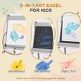 thumbnail image 3 of Qaba Easel for Kids, Art Easel with Paper Roll, Double Sided Whiteboard & Chalkboard with Painting Paper Stand, 2 Storage Boxes, 3 of 9