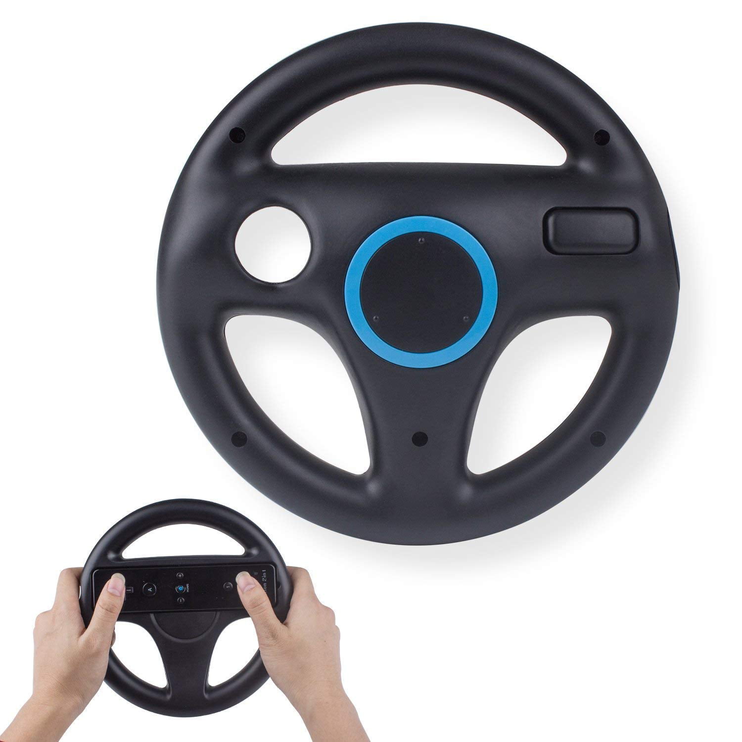 Weglaten Afzonderlijk Origineel Beastron Mario Kart Racing Wheel for Nintendo Wii, 2 Pack (Black) -  Walmart.com