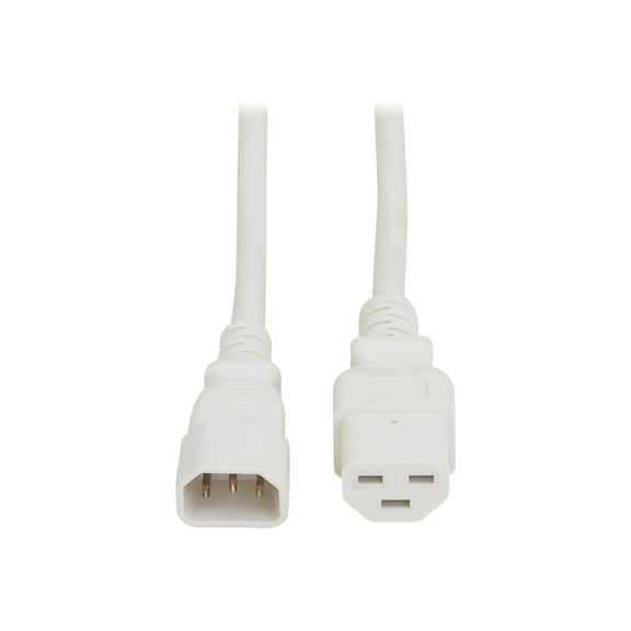 Eaton P037-005-AWH Power Cord - C14 C21 Heavy-Duty 15A, 250V, 14 AWG, 5 ft., White