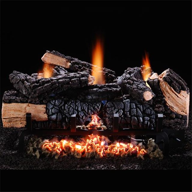 Hargrove Manufacturing 24 Inch Cumberland Char Vent-free Log Set Natural Gas