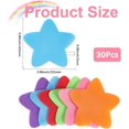 thumbnail image 2 of 6 Colors Star Floor Spots Floor Carpet Dots 30Pcs Sitting Spots Colorful Nylon Hook and Loop Reusable Washable Sticker Rug Markers for Carpet Office Indoor Group Activity Game Sports, 2 of 5